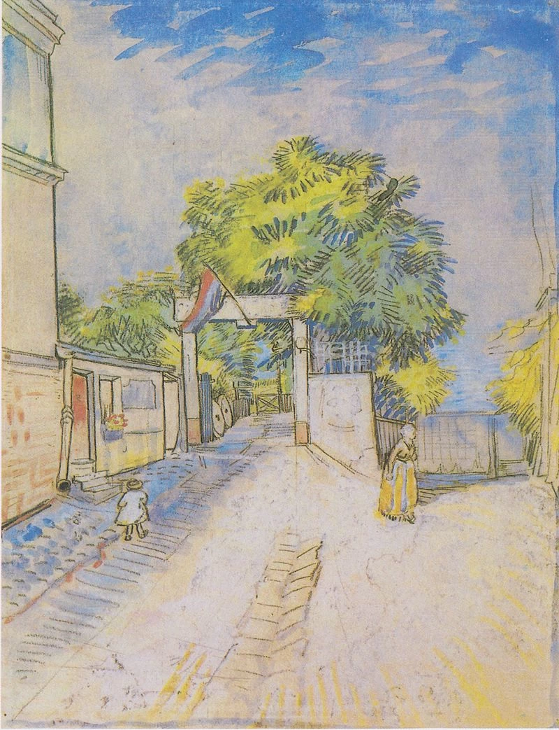  250-Vincent van Gogh-Sentiero con ingresso ad un belvedere - Museo Van Gogh, Amsterdam 